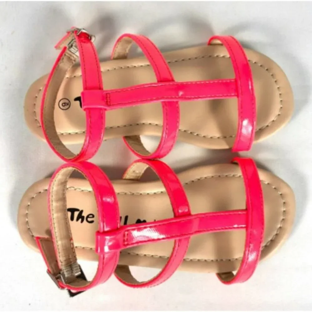 The Doll Maker Toddler‎ Girls Gladiator Sandals Lot of 2 Size 9 Pink Gold New